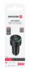 Swissten Dual USB-C & USB-A Car Charger (38W)  (38W) - 20111902 - Black