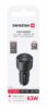 Swissten Dual USB-C & USB-A Car Charger (63W) - 20111903 - Black