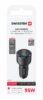 Swissten Triple USB-C And USB-A Car Charger (95W) - 20111906 - Black