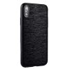 Samsung G955F Galaxy S8 Plus - Sulada Slim Brush TPU Case - Black