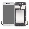 LG K8 (2017) LCD Display + Touchscreen + Frame Titan Silver