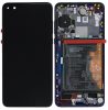 Huawei P40 (ANA-NX9) LCD Display + Touchscreen + Frame - 02353MFU - Incl. Battery and Parts - Blue
