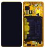 Huawei P40 (ANA-NX9) LCD Display + Touchscreen + Frame - 02353MFV - Incl. Battery and Parts - Gold