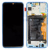Huawei Honor 20e (HRY-L21D) LCD Display + Touchscreen + Frame - 02353QEN - Incl. Battery And Parts - Blue