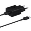 Samsung 15W Power Adapter With USB-C to USB-C Cable - EP-T1510XBEGEU - Black