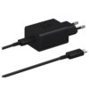 Samsung 45W Power Adapter + USB-C To USB-C Cable - EP-T4510XBEGEU - Black