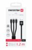 Swissten Textile 3-in-1 Data Cable 72501103