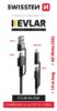 Swissten Kevlar 4-in-1 Data Cable 74501101