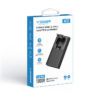 Veger (ACE100) Fast Charging Powerbank Folding EU-Plug - 10.000mAh - Black