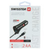 Swissten 2.4A Car Charger - 20111000 + Micro USB Cable - Black
