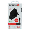 Swissten 3A Dual Travel Charger - 22048000 + Lightning USB Cable - Black