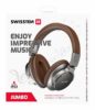 Swissten Jumbo Stereo Headphones - 52510610 - Brown