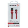 Swissten Textile MFI Lightning Cable - 71524206 - 1.2m - Red