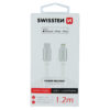 Swissten Textile USB-C To MFI Lightning Cable - 71526203 - 1.2m - Silver