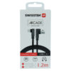 Swissten Arcade Gaming  Type-C USB Cable - 71528000 - 1.2m - Black