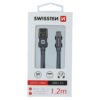 Swissten Textile Type-C USB Cable - 71521202 - 1.2m - Grey