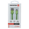 Swissten Textile Type-C USB Cable - 71521307 - 2m - Green