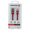Swissten Textile Lightning Cable - 71523206 - 1.2m - Red