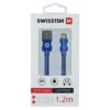 Swissten Textile Lightning Cable - 71523208 - 1.2m - Blue