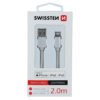 Swissten Textile MFI Lightning Cable - 71524303 - 2m - Silver