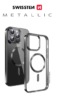 Swissten iPhone 13 Pro Max Metallic Magstick Case - 36500105 - For Magsafe Charging - Black