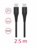 Swissten 5A Power Delivery Type-C To Type-C USB Cable (100W) - 71506550 - 2.5m - Black
