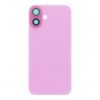 Apple iPhone 16 Plus Backcover Glass - With Camera Frame + Iron Plate + NFC Magnet - Pink