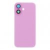Apple iPhone 16 Backcover Glass - With Camera Frame + Iron Plate + NFC Magnet - Pink