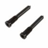 Apple iPhone 16/iPhone 16 Plus/iPhone 16 Pro/iPhone 16 Pro Max Bottom Screws - 2pcs one set - Black