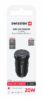 Swissten Dual USB-C Mini Car Charger (20W) - 20111904 - Black