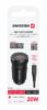 Swissten Dual USB-C & USB-A Mini Car Charger (20W) - 20111907 - With USB-C Cable - Black