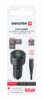 Swissten Triple USB-C And USB-A Car Charger (95W) - 20111912 - With USB-C Cable - Black